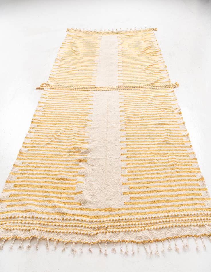 Detail image of 7' x 11'  Hand Knotted Moroccan Wool Rug