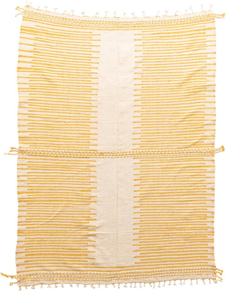 Detail image of 7' x 11' Hand Knotted Moroccan Wool Rug