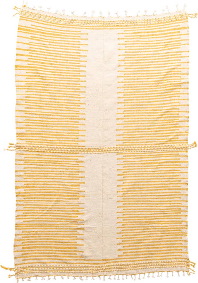 Detail image of 7' x 11' Hand Knotted Moroccan Wool Rug