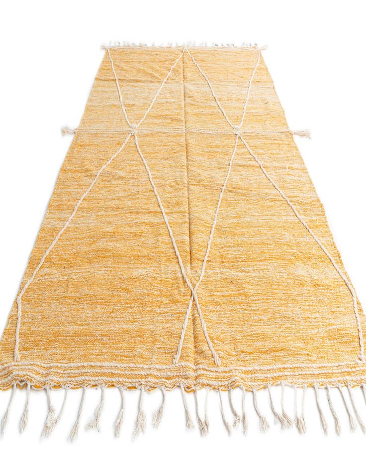 Detail image of 6' 9 x 10'  Hand Knotted Moroccan Wool Rug