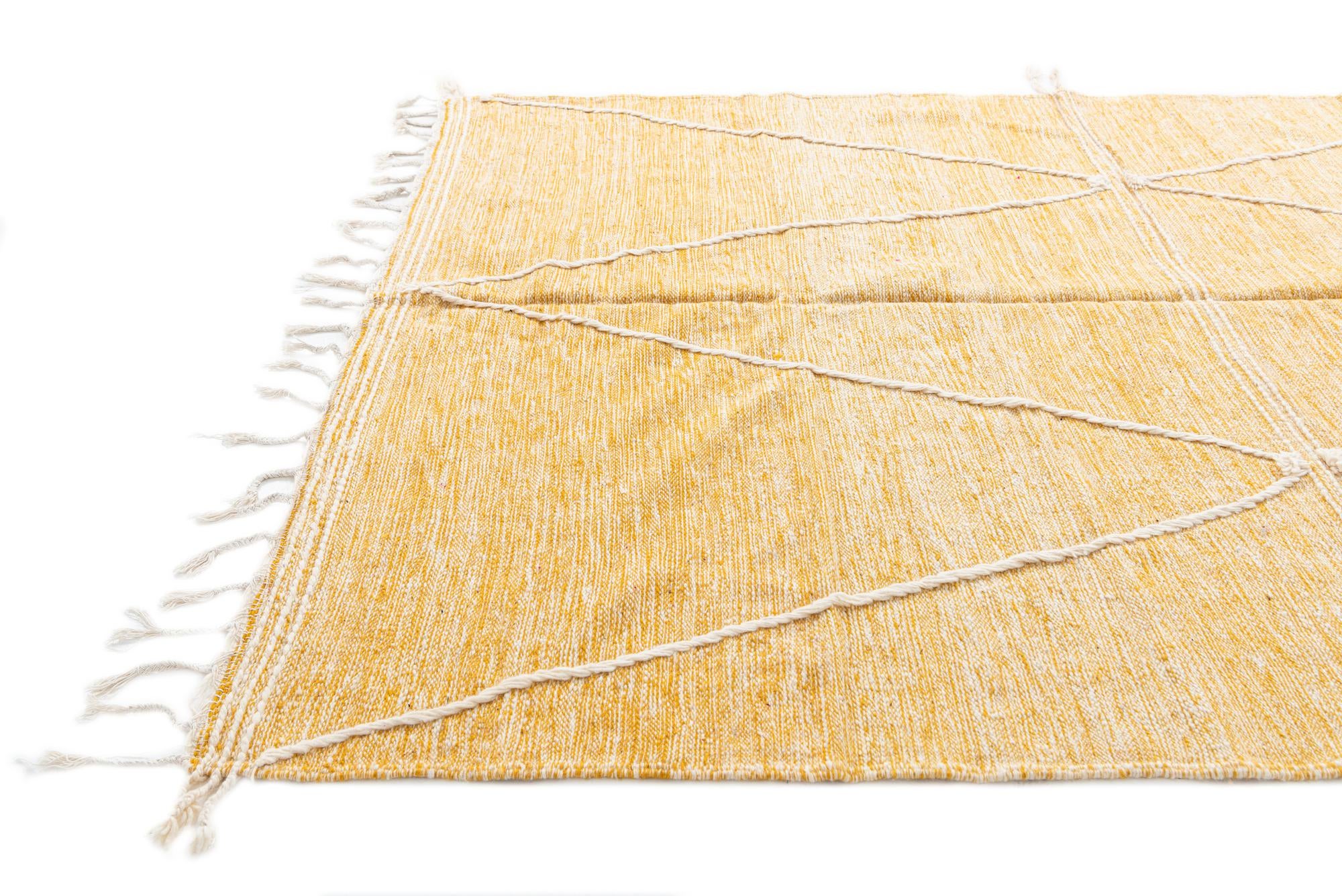 6' 9 x 10' Hand Knotted Moroccan Wool Rug