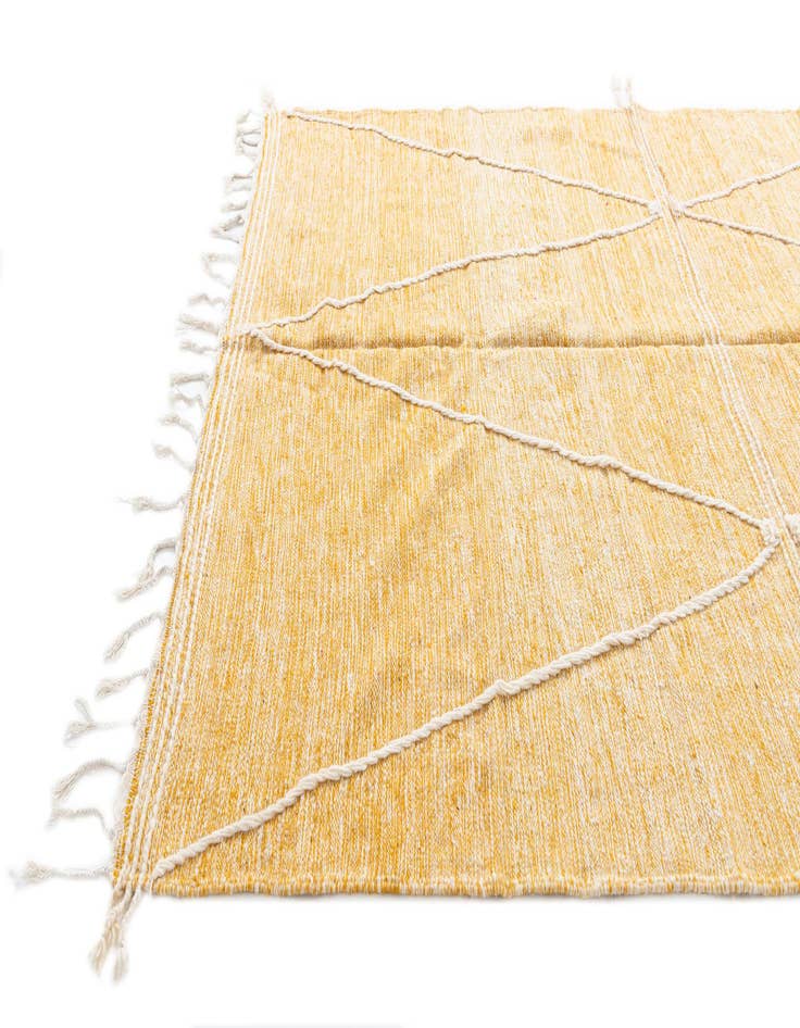 Detail image of 6' 9 x 10'  Hand Knotted Moroccan Wool Rug