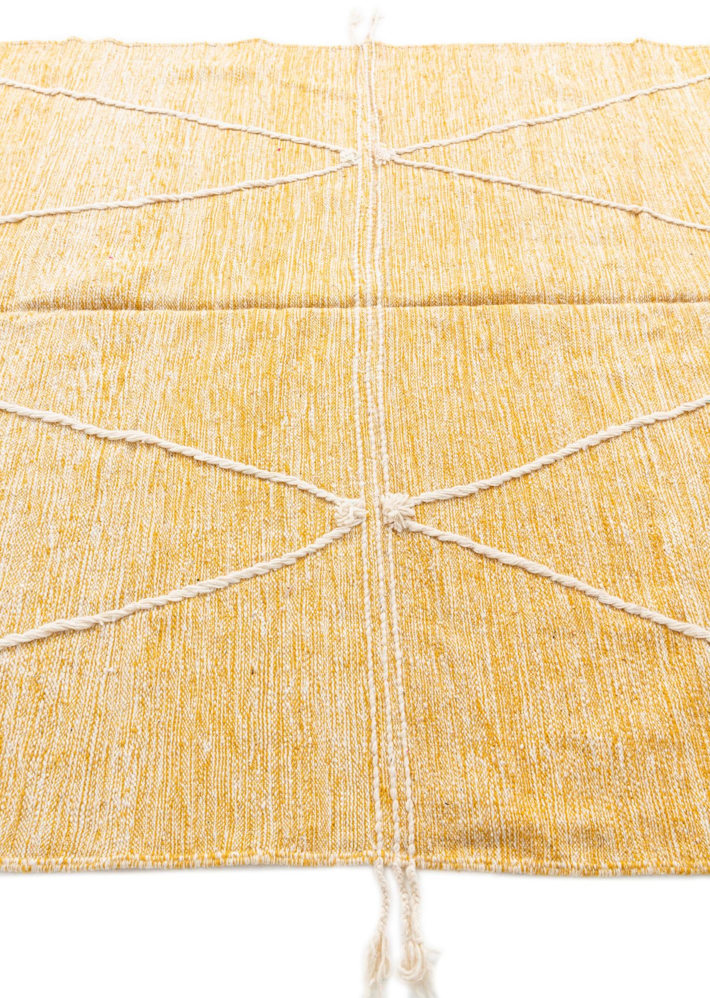 6' 9 x 10' Hand Knotted Moroccan Wool Rug