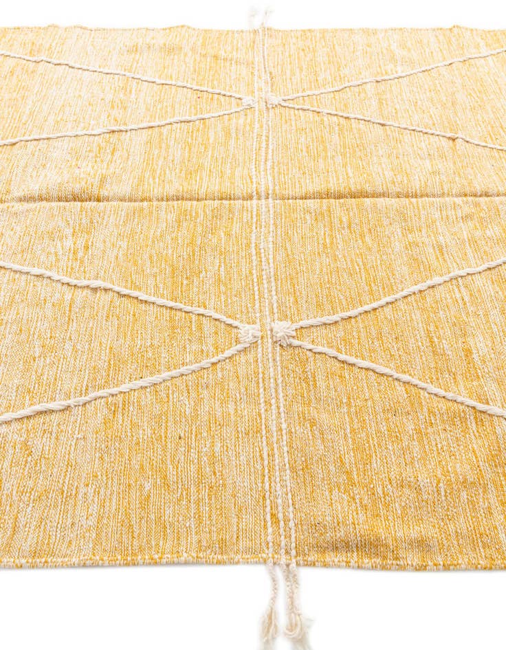 Detail image of 6' 9 x 10'  Hand Knotted Moroccan Wool Rug