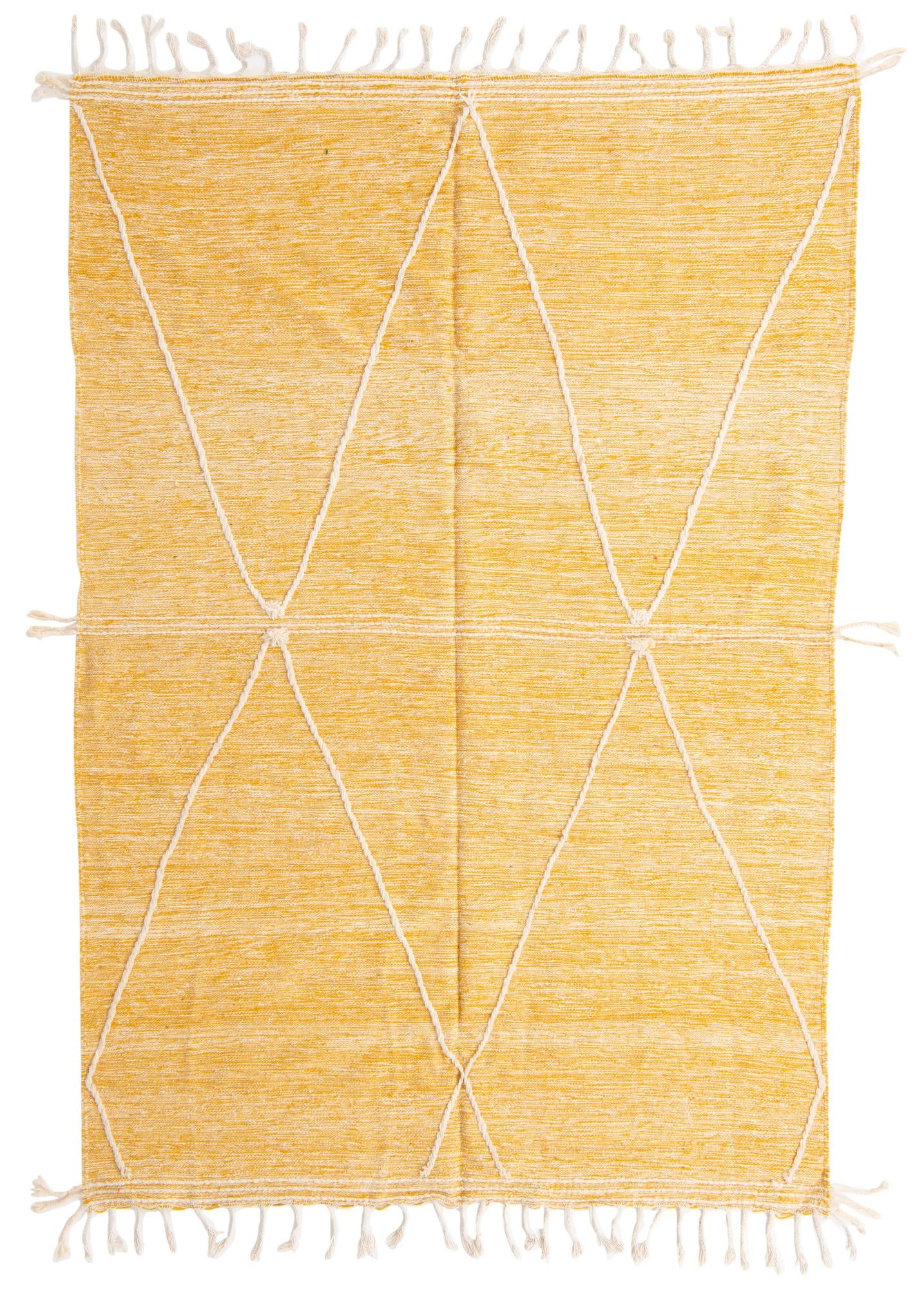 6' 9 x 10' Hand Knotted Moroccan Wool Rug