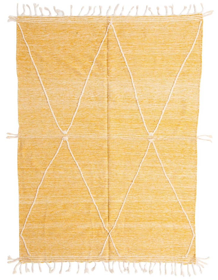 Detail image of 6' 9 x 10' Hand Knotted Moroccan Wool Rug