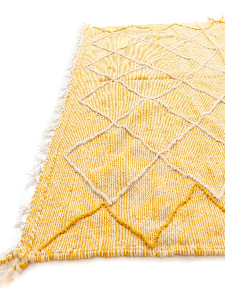 Detail image of 6' 9 x 10' 4 Hand Knotted Moroccan Wool Rug
