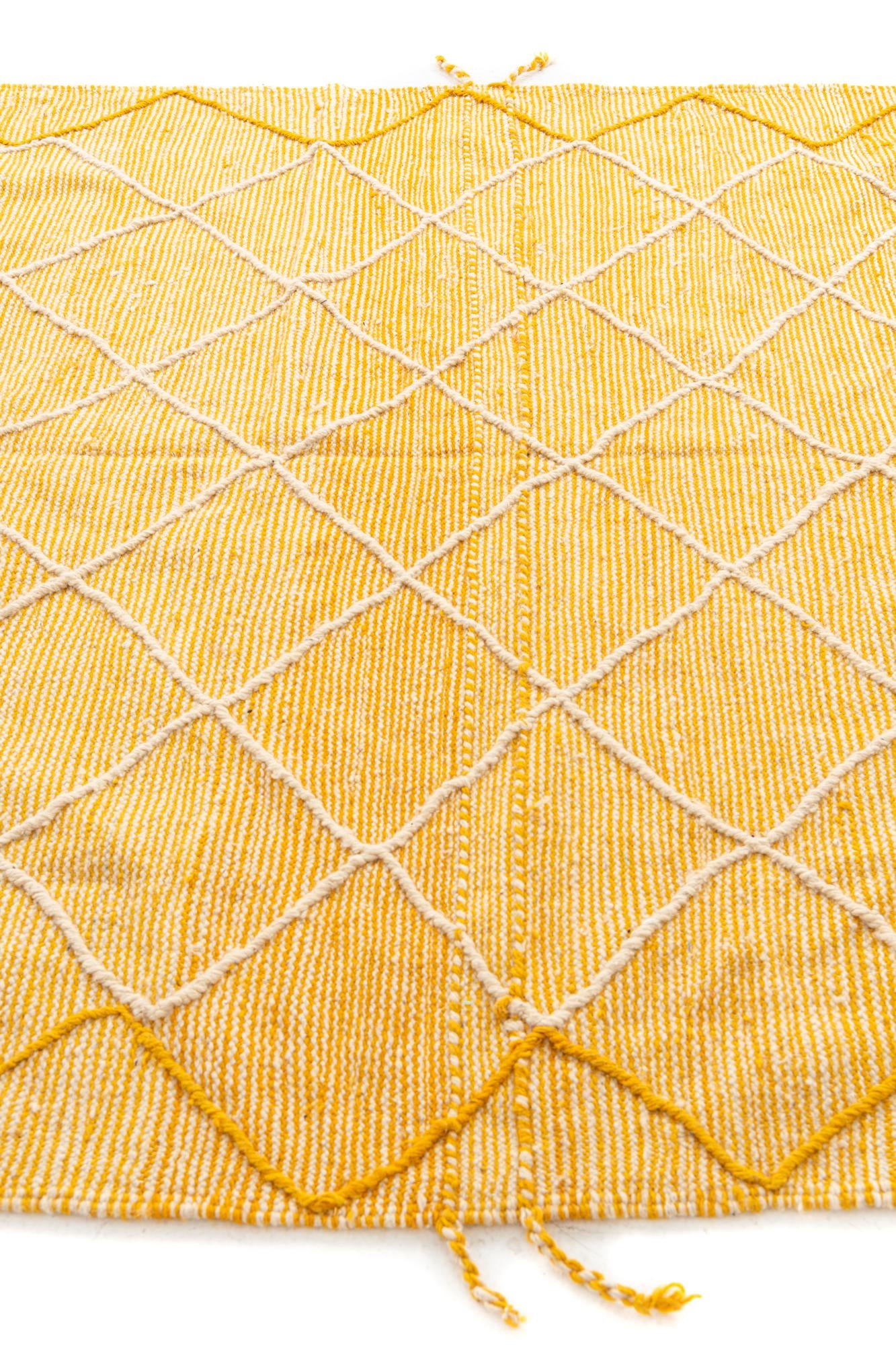 6' 9 x 10' 4 Hand Knotted Moroccan Wool Rug