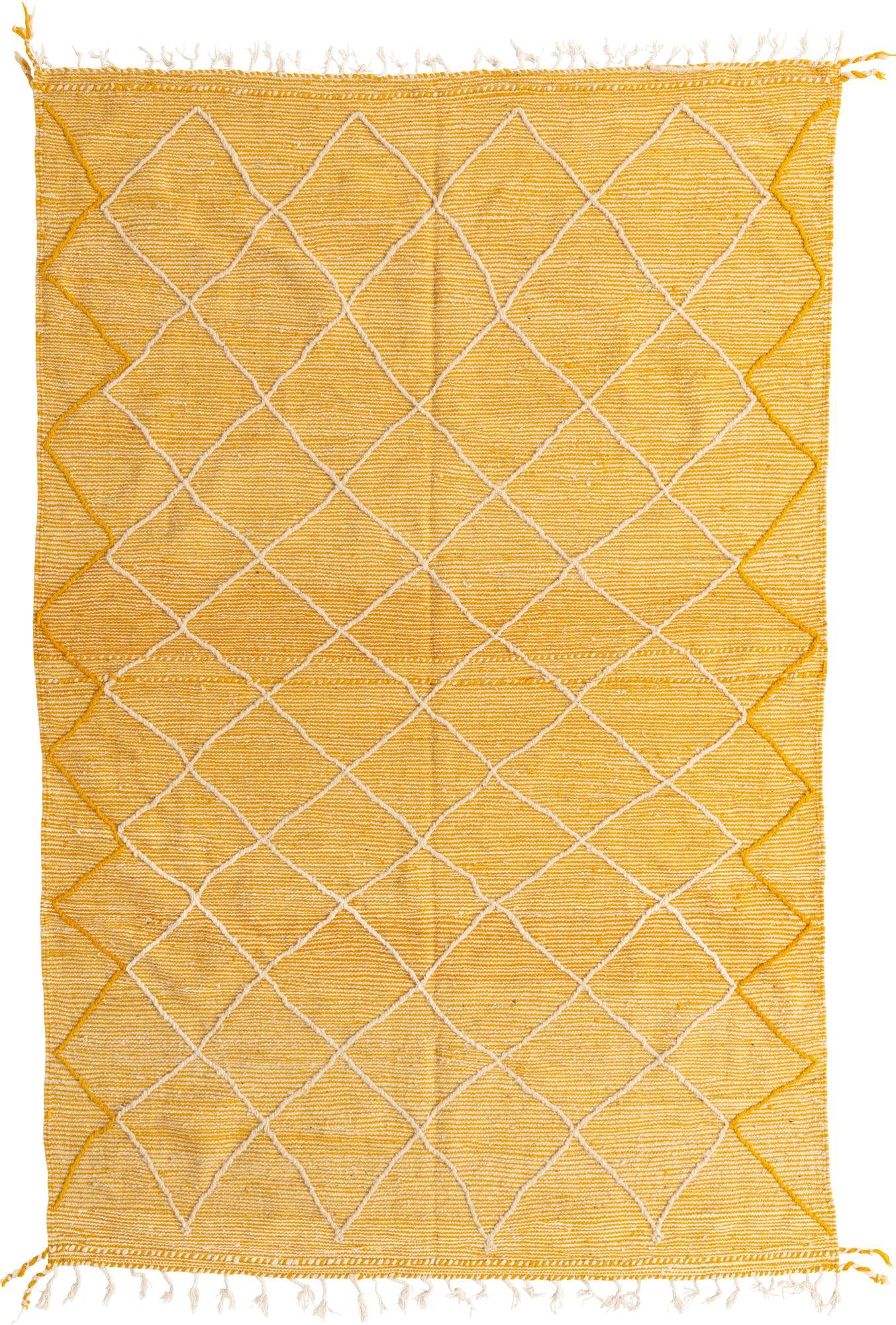 6' 9 x 10' 4 Hand Knotted Moroccan Wool Rug