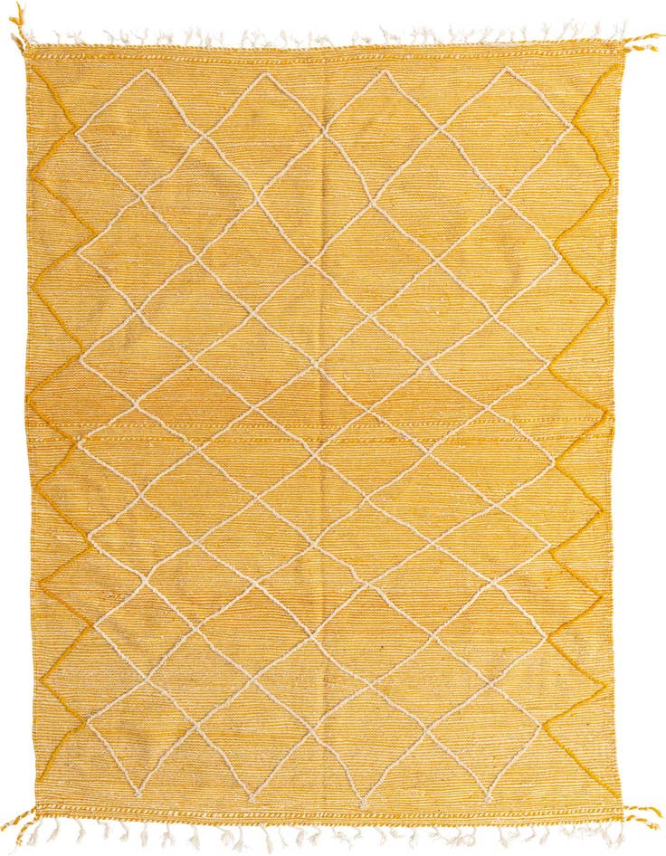 Detail image of 6' 9 x 10' 4 Hand Knotted Moroccan Wool Rug