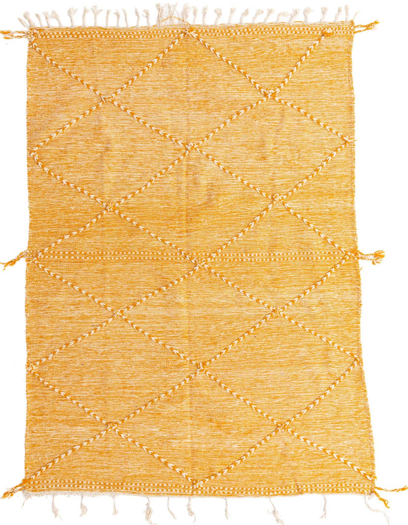 6' x 9' 8 Hand Knotted Moroccan Wool Rug