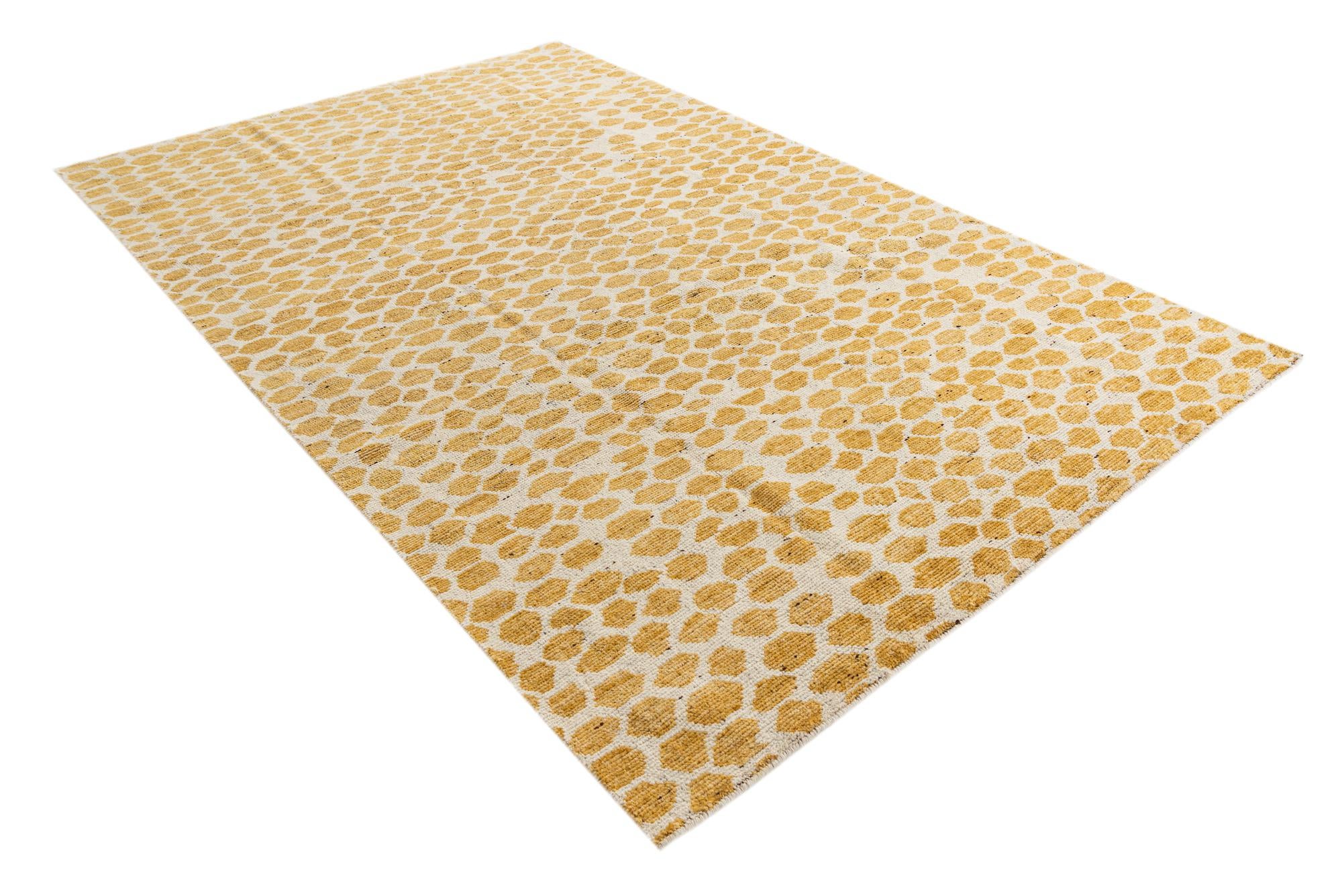 5' 10 x 9' 1 Hand Knotted Moroccan Wool Rug