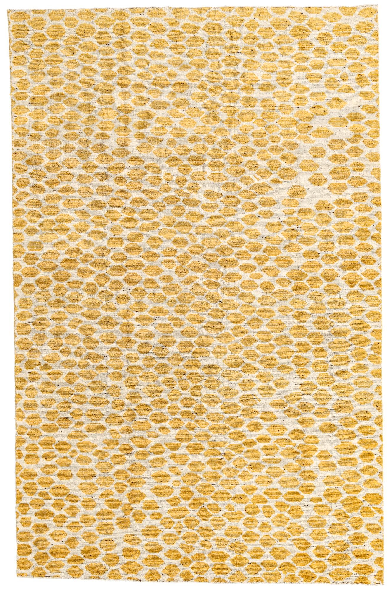 5' 10 x 9' 1 Hand Knotted Moroccan Wool Rug