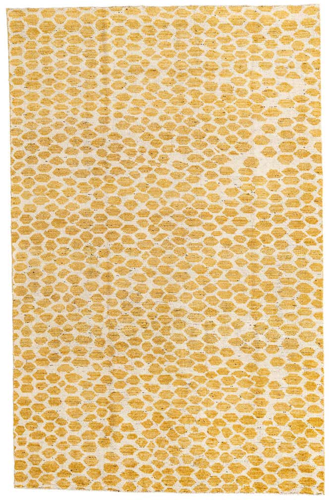 5' 10 x 9' 1 Hand Knotted Moroccan Wool Rug