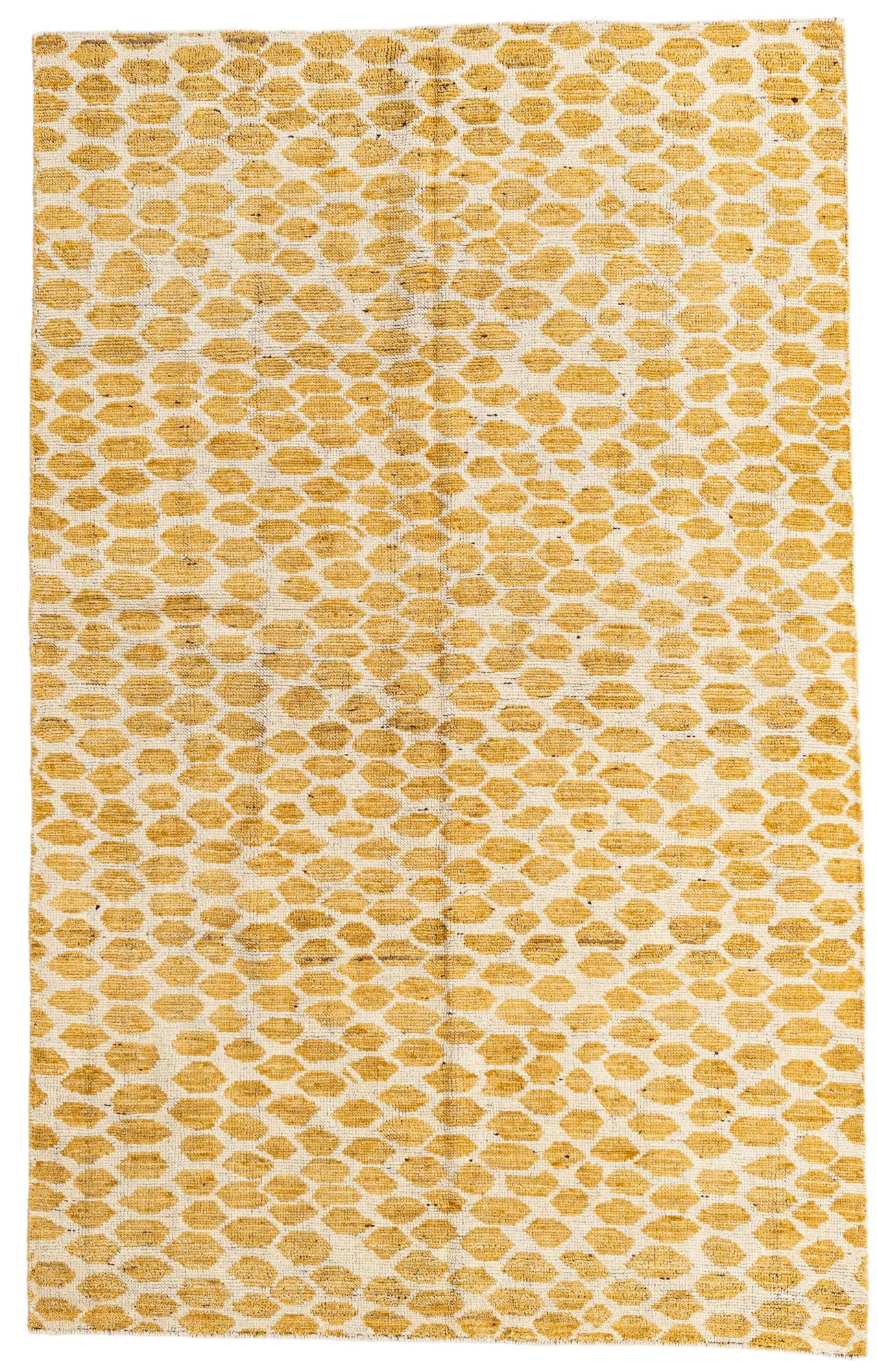 5' x 8' Hand Knotted Moroccan Wool Rug