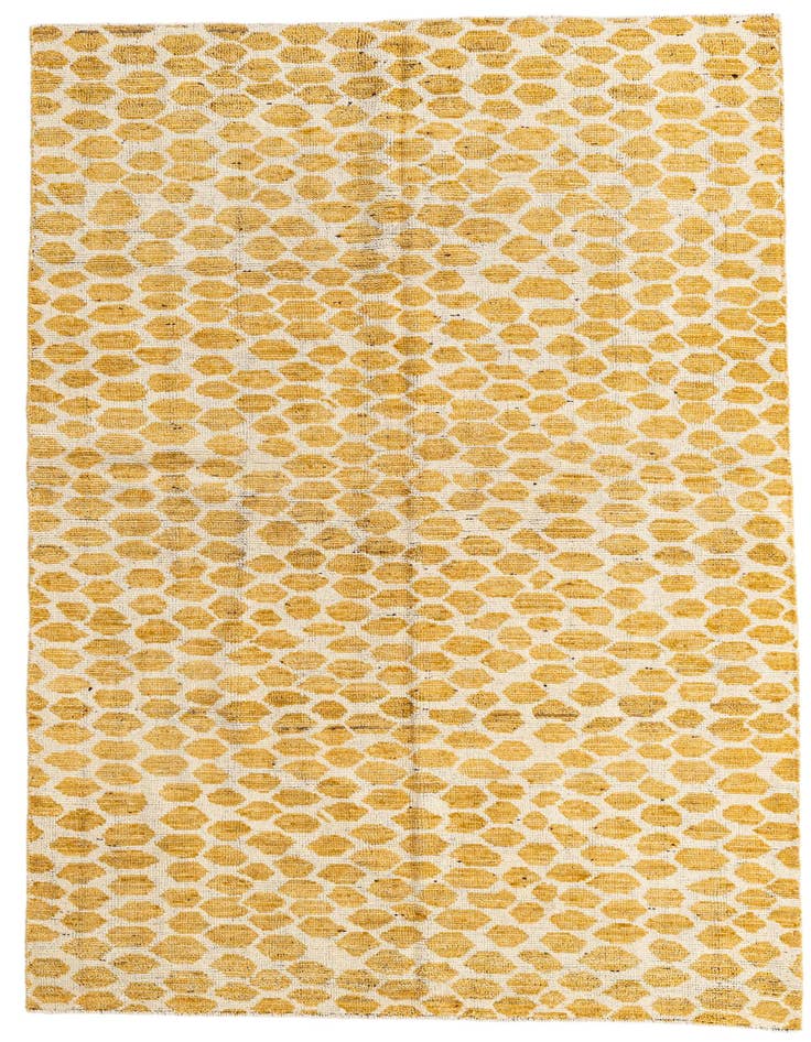 Detail image of 5' x 8' Hand Knotted Moroccan Wool Rug