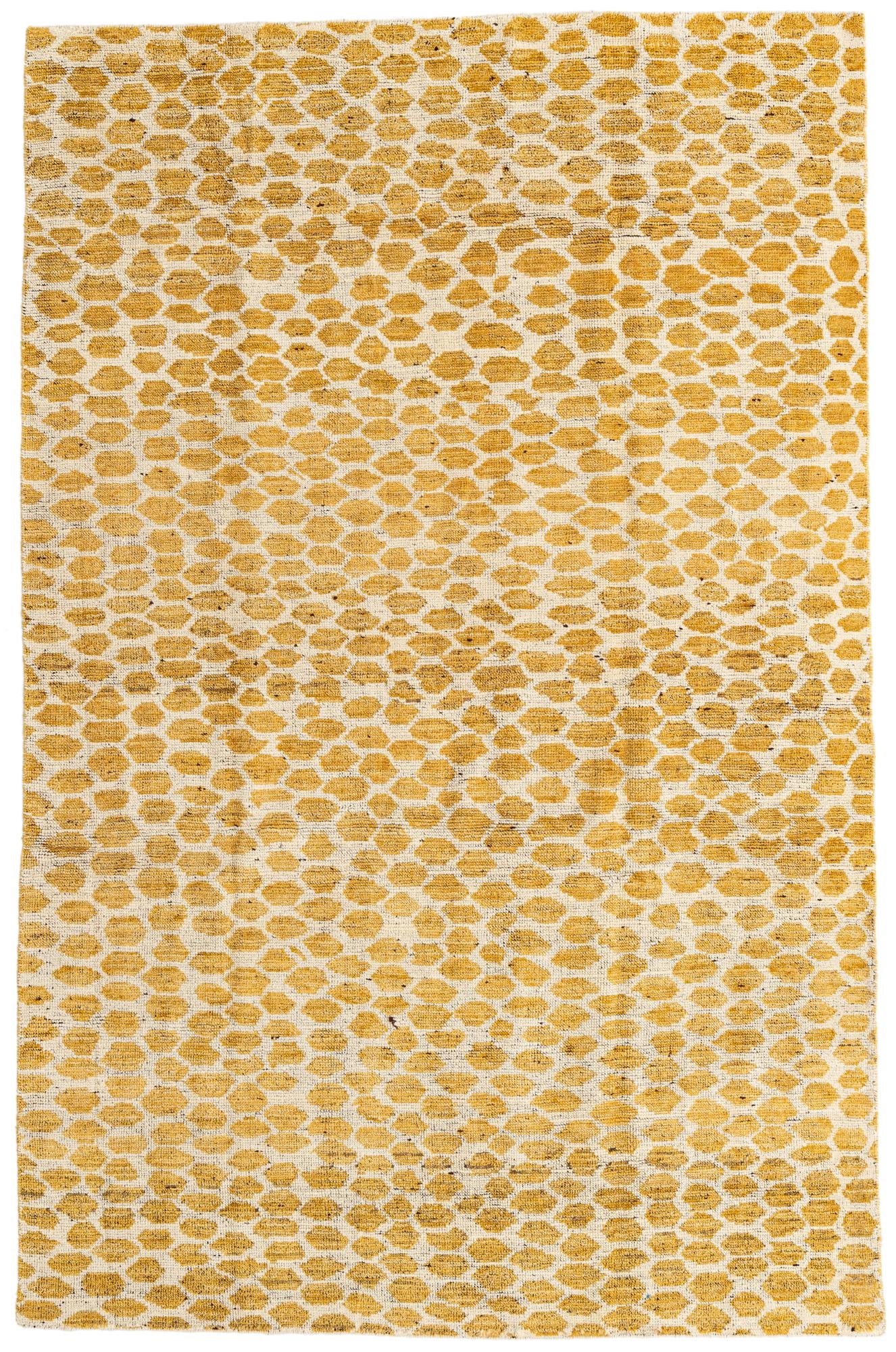 6' x 9' 2 Hand Knotted Moroccan Wool Rug