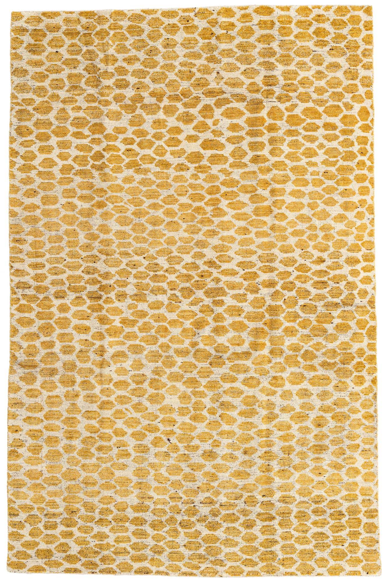 6' x 9' 2 Hand Knotted Moroccan Wool Rug