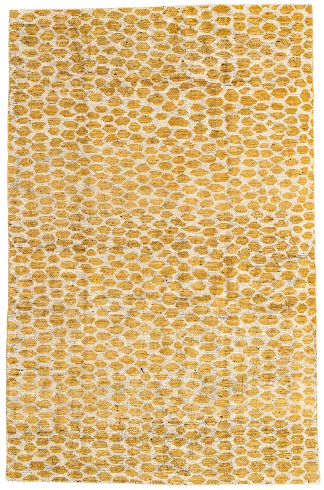 6' x 9' 2 Hand Knotted Moroccan Wool Rug