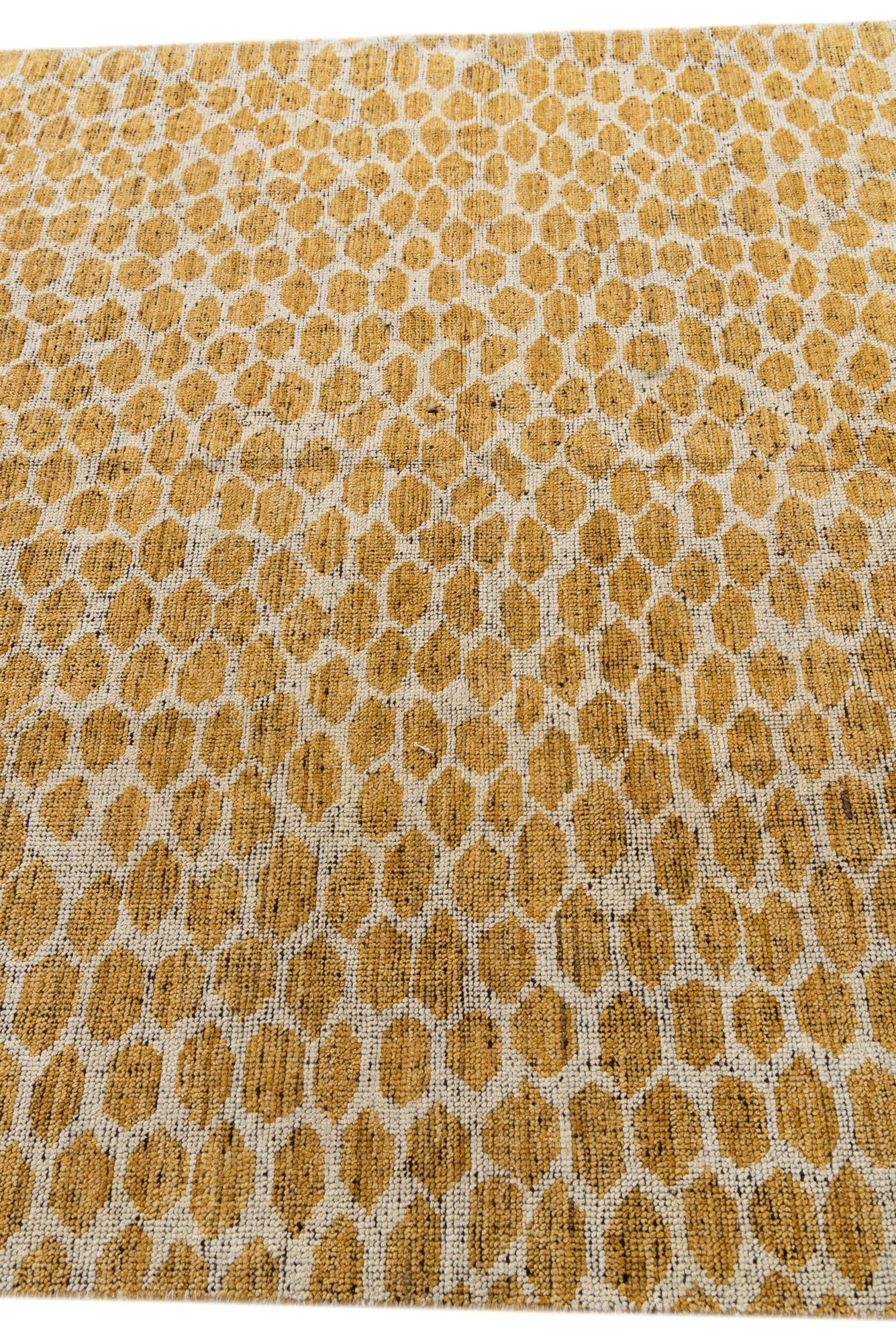 6' 2 x 9' Hand Knotted Moroccan Wool Rug