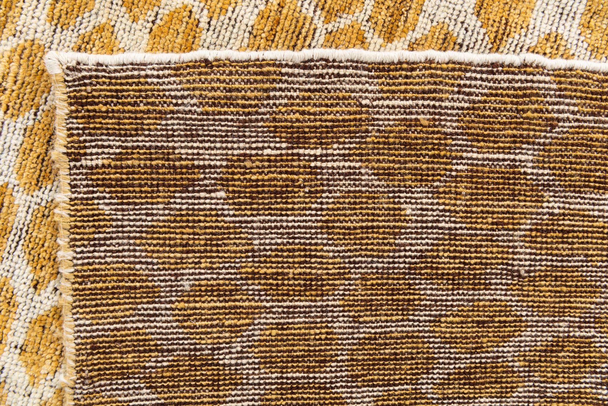 6' x 9' 2 Hand Knotted Moroccan Wool Rug