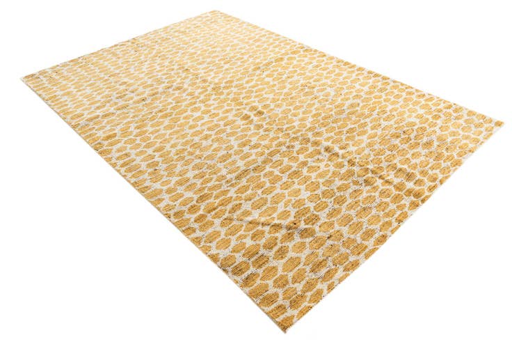 Detail image of 6' 1 x 9' 2 Hand Knotted Moroccan Wool Rug