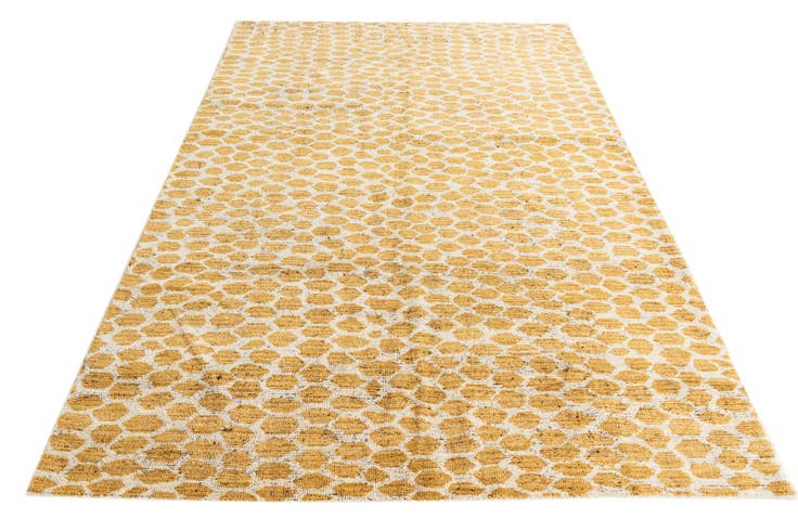Detail image of 6' 1 x 9' 2 Hand Knotted Moroccan Wool Rug