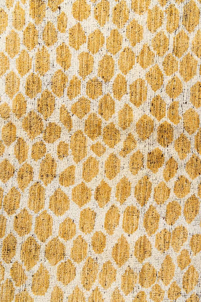 6' 1 x 9' 2 Hand Knotted Moroccan Wool Rug