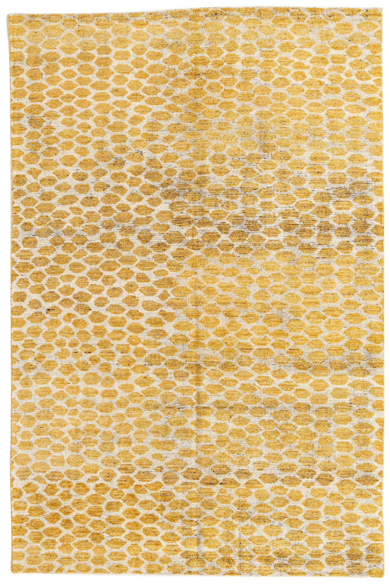 6' x 9' 1 Hand Knotted Moroccan Wool Rug