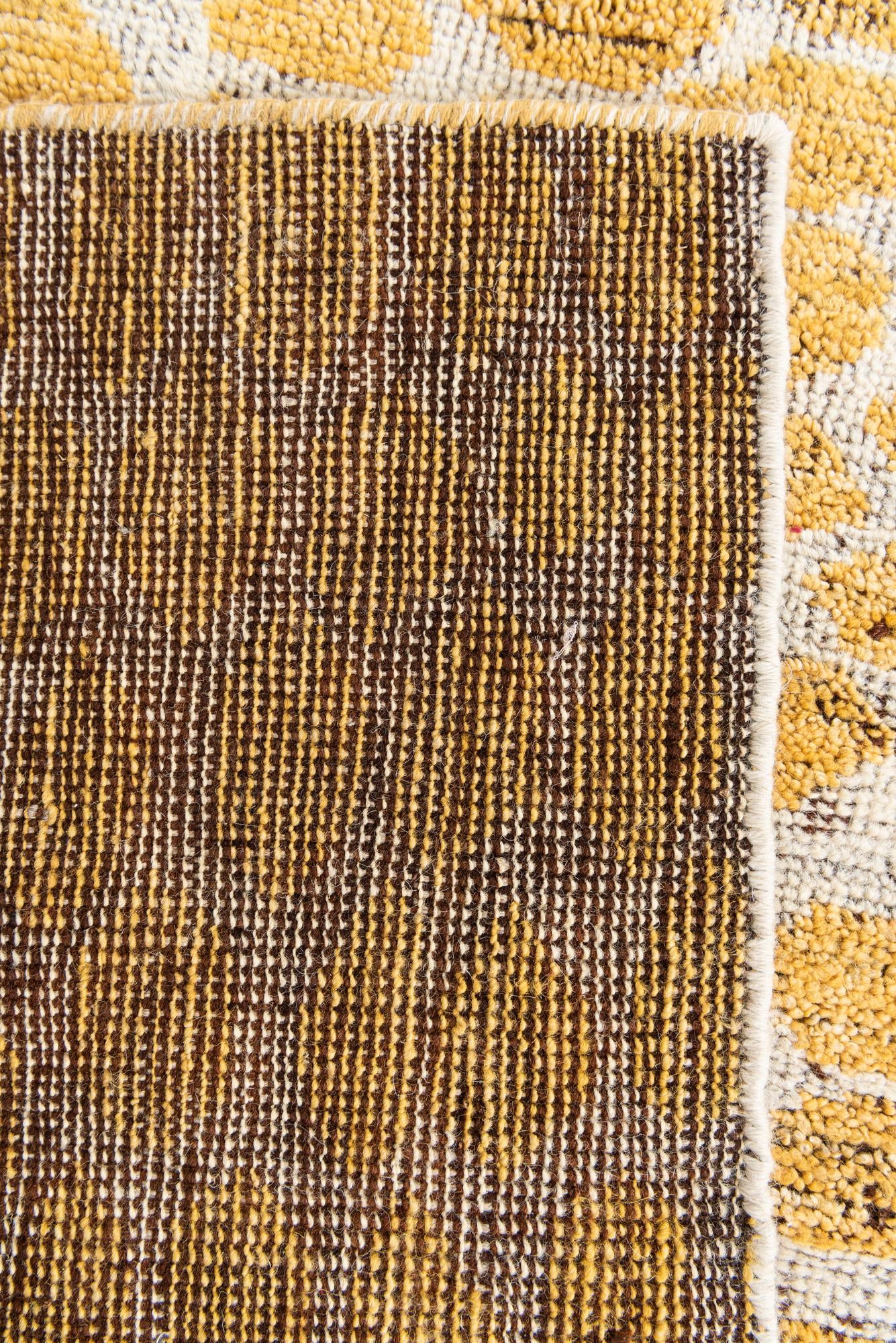 6' x 9' 1 Hand Knotted Moroccan Wool Rug