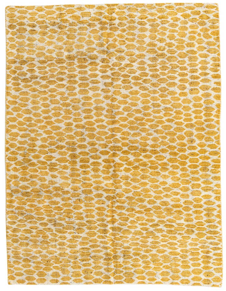 Detail image of 6' 1 x 9' 1 Hand Knotted Moroccan Wool Rug