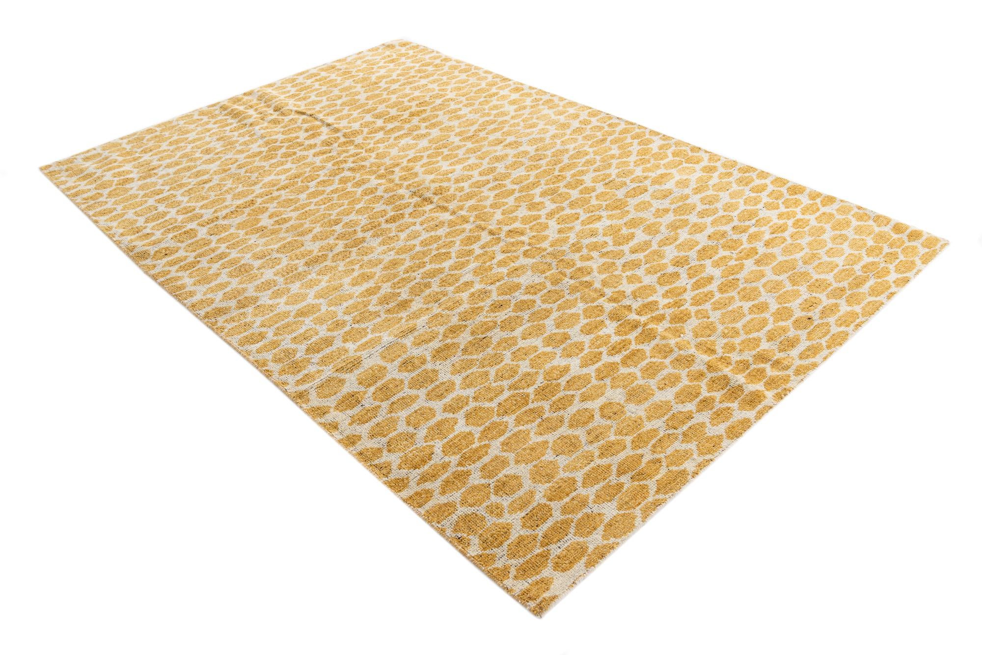 6' 2 x 9' 2 Hand Knotted Moroccan Wool Rug
