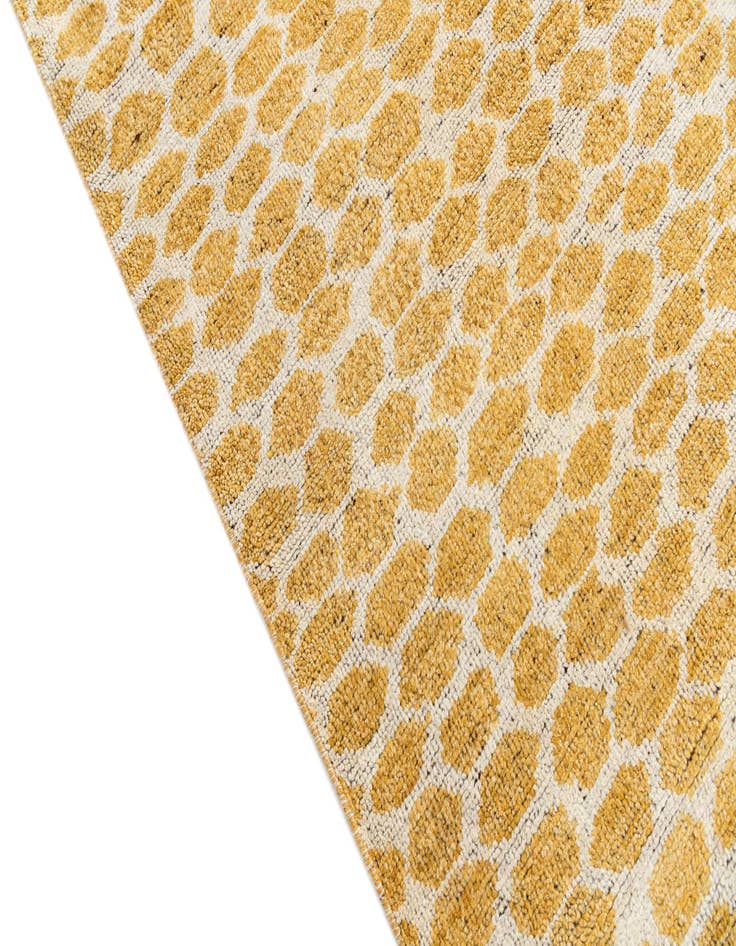 Detail image of 6' 2 x 9' 2  Hand Knotted Moroccan Wool Rug