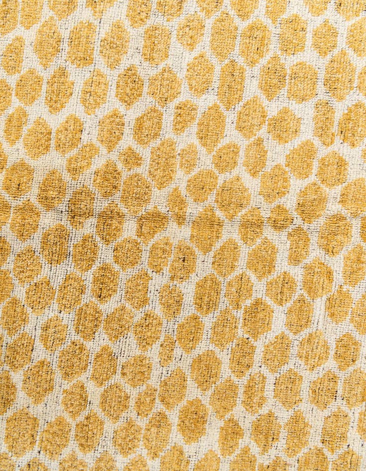 Detail image of 6' 2 x 9' 2  Hand Knotted Moroccan Wool Rug