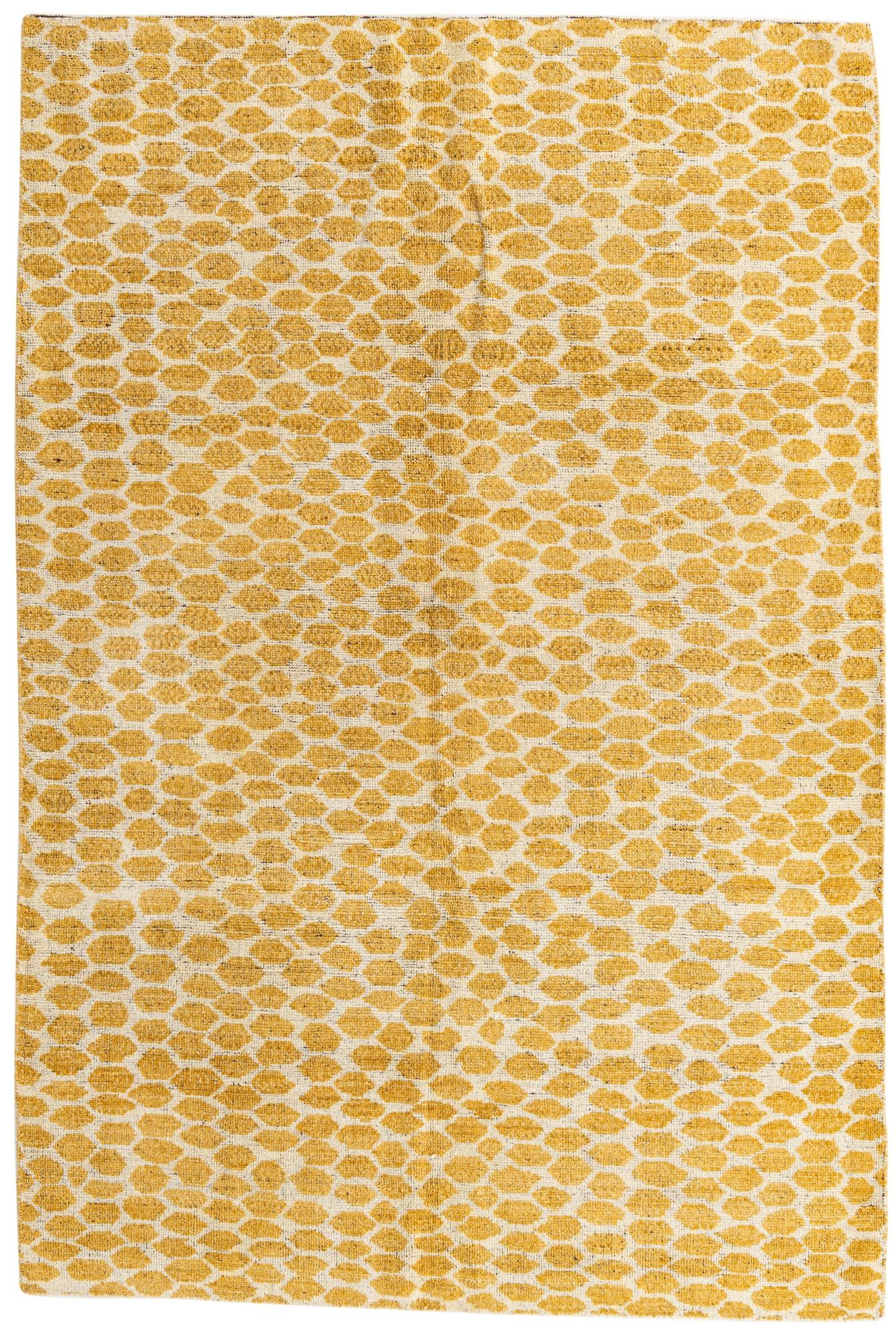 6' 2 x 9' 2 Hand Knotted Moroccan Wool Rug
