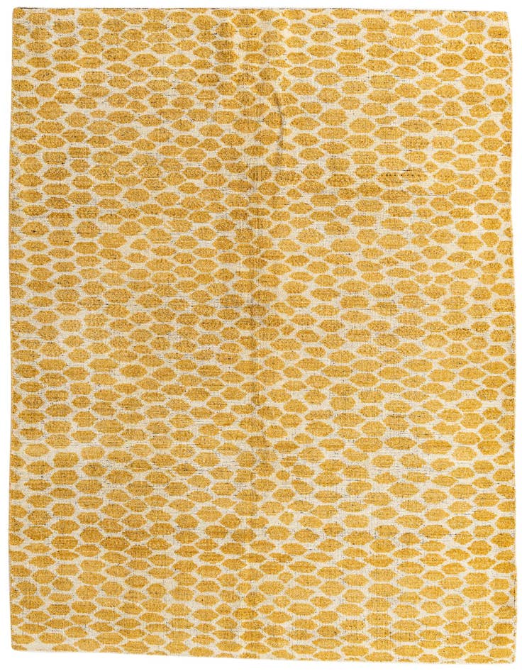 Detail image of 6' 2 x 9' 2 Hand Knotted Moroccan Wool Rug