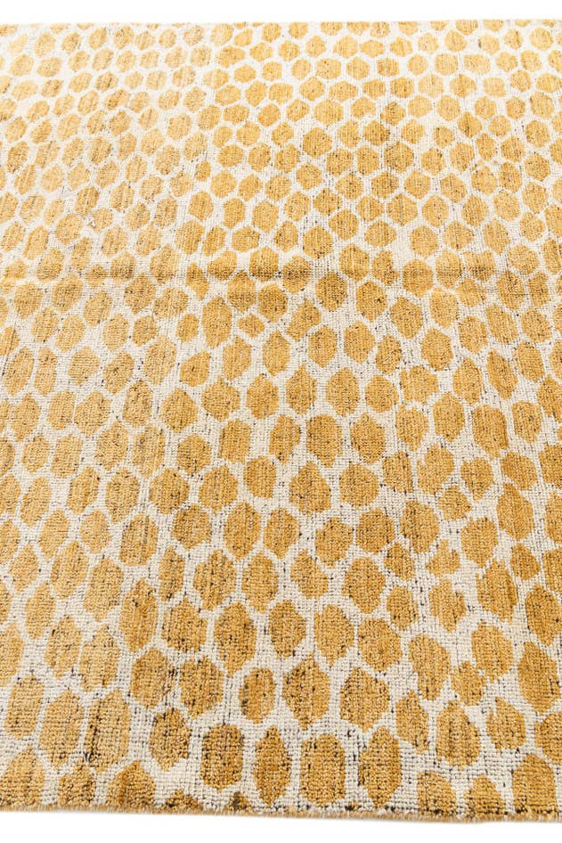 Detail image of 6' 2 x 9' 2 Hand Knotted Moroccan Wool Rug