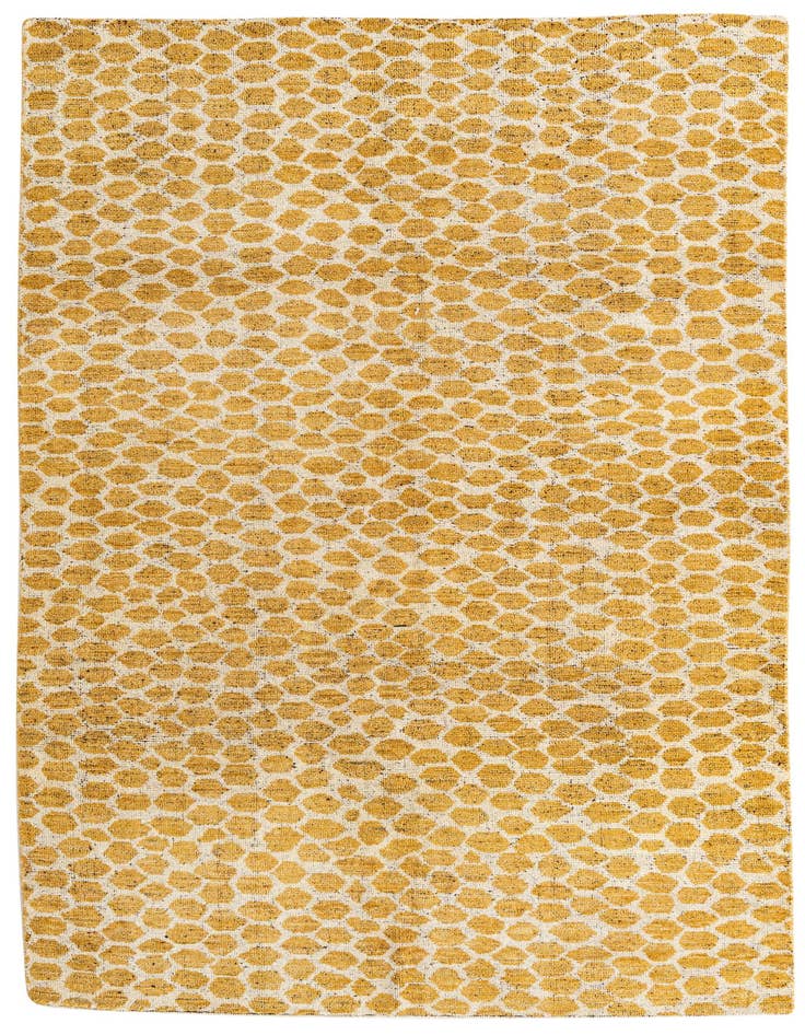 Detail image of 6' 2 x 9' 3 Hand Knotted Moroccan Wool Rug