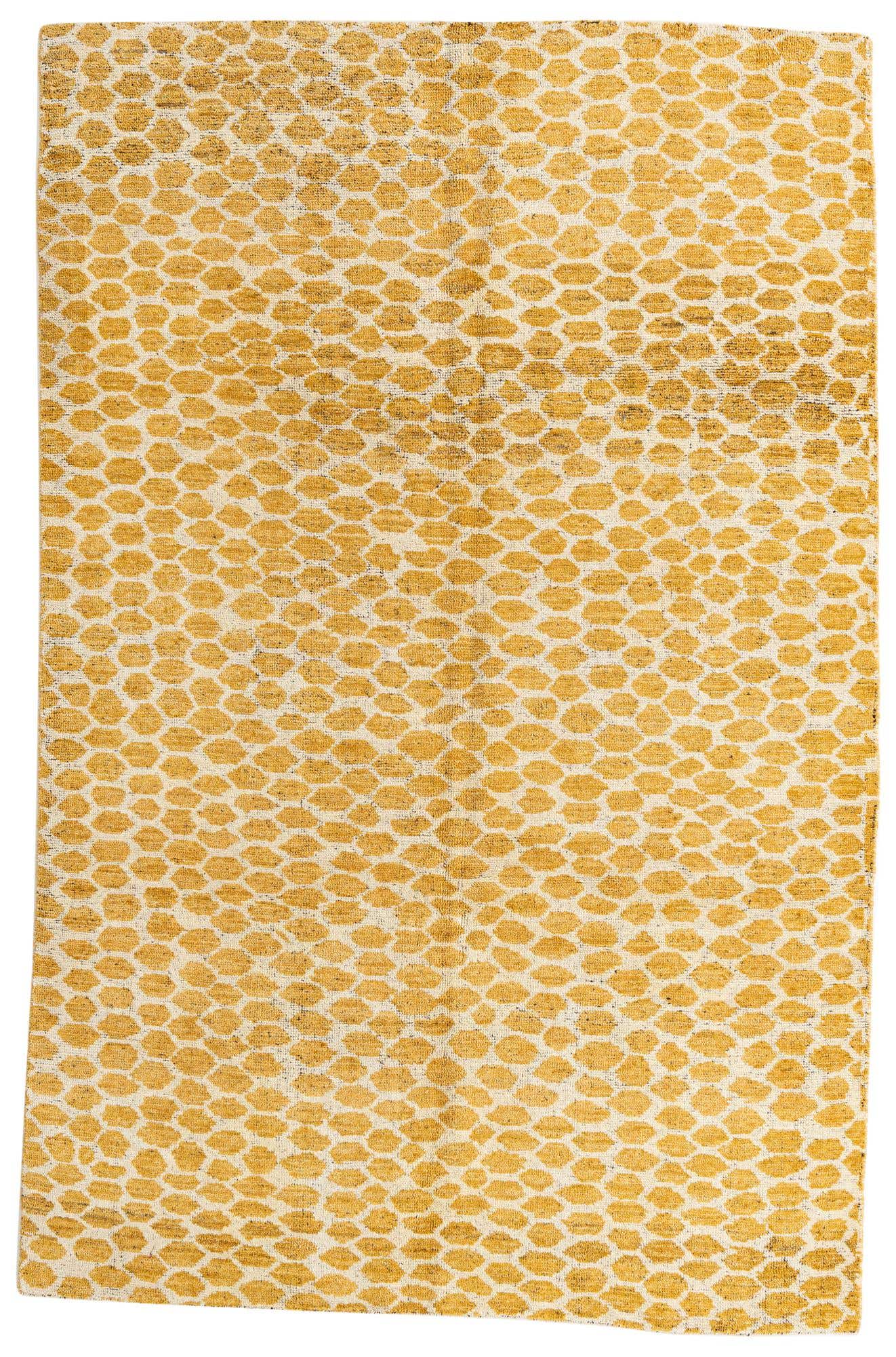 6' x 9' 2 Hand Knotted Moroccan Wool Rug