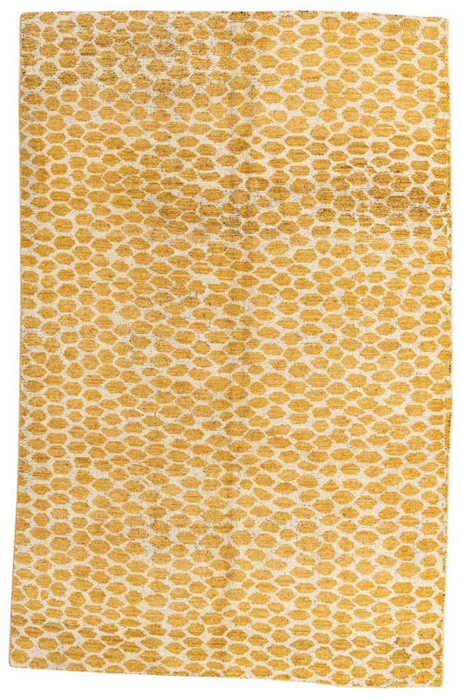 6' x 9' 2 Hand Knotted Moroccan Wool Rug