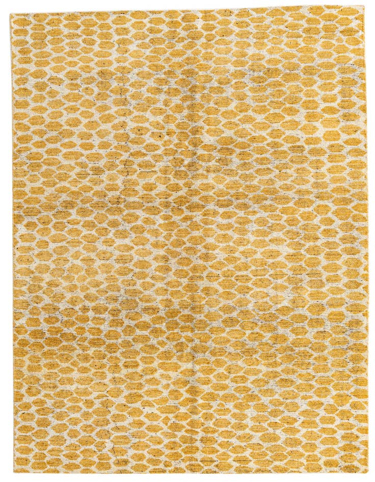 Detail image of 6' 2 x 9' 2 Hand Knotted Moroccan Wool Rug
