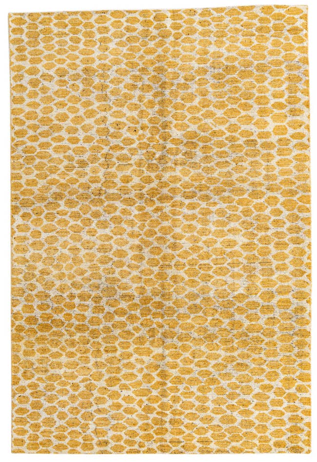 Detail image of 6' 2 x 9' 2 Hand Knotted Moroccan Wool Rug