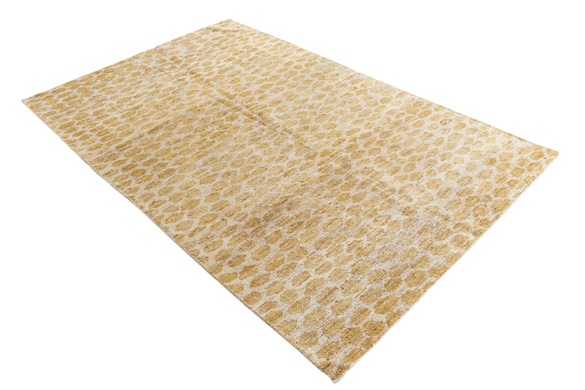 5' x 8' Hand Knotted Moroccan Wool Rug