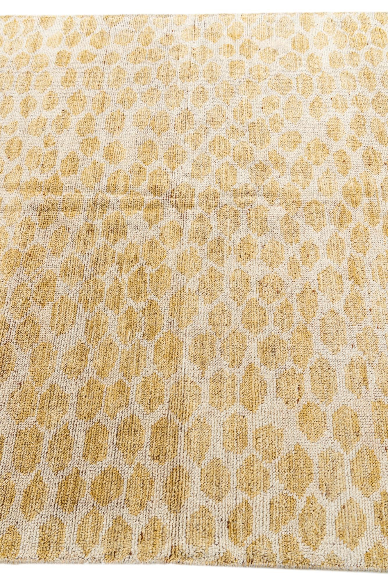 5' x 8' Hand Knotted Moroccan Wool Rug