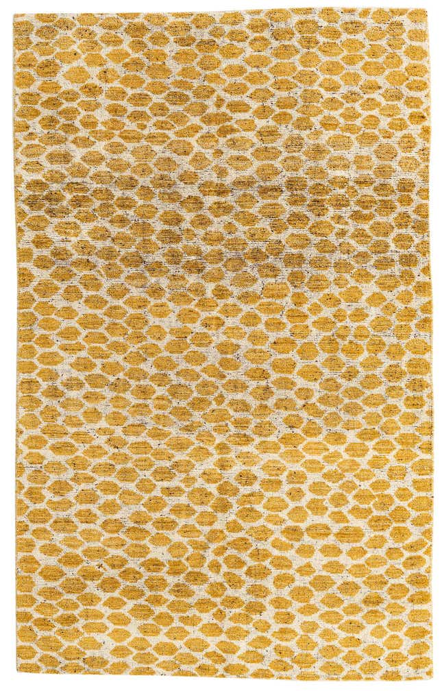 5' x 8' 1 Hand Knotted Moroccan Wool Rug