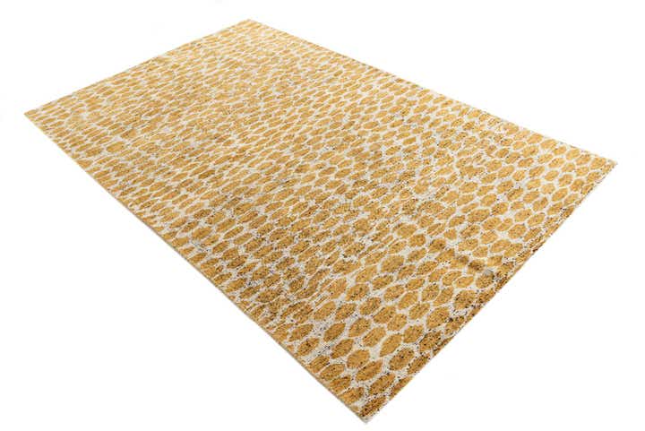 5' x 8' 1 Hand Knotted Moroccan Wool Rug
