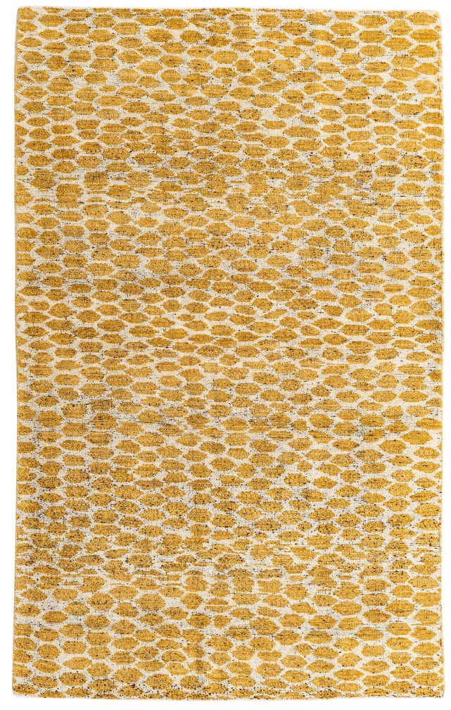 5' x 8' 1 Hand Knotted Moroccan Wool Rug