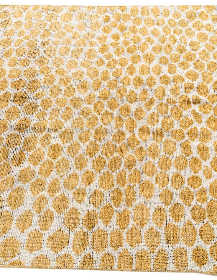 Detail image of 5' x 8' Hand Knotted Moroccan Wool Rug