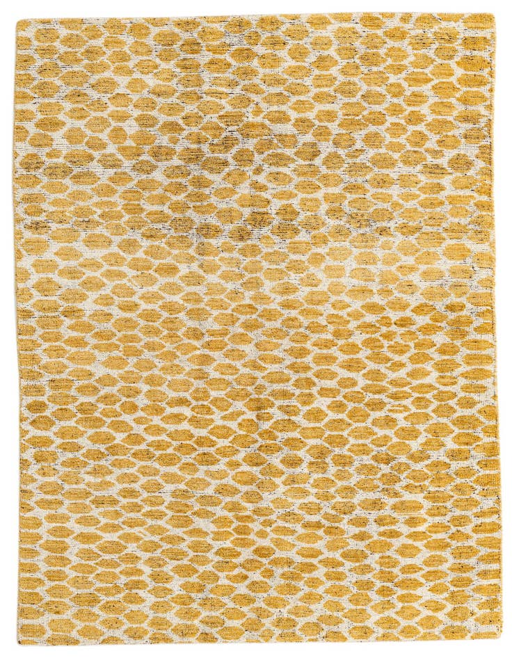 Detail image of 5' x 8' Hand Knotted Moroccan Wool Rug