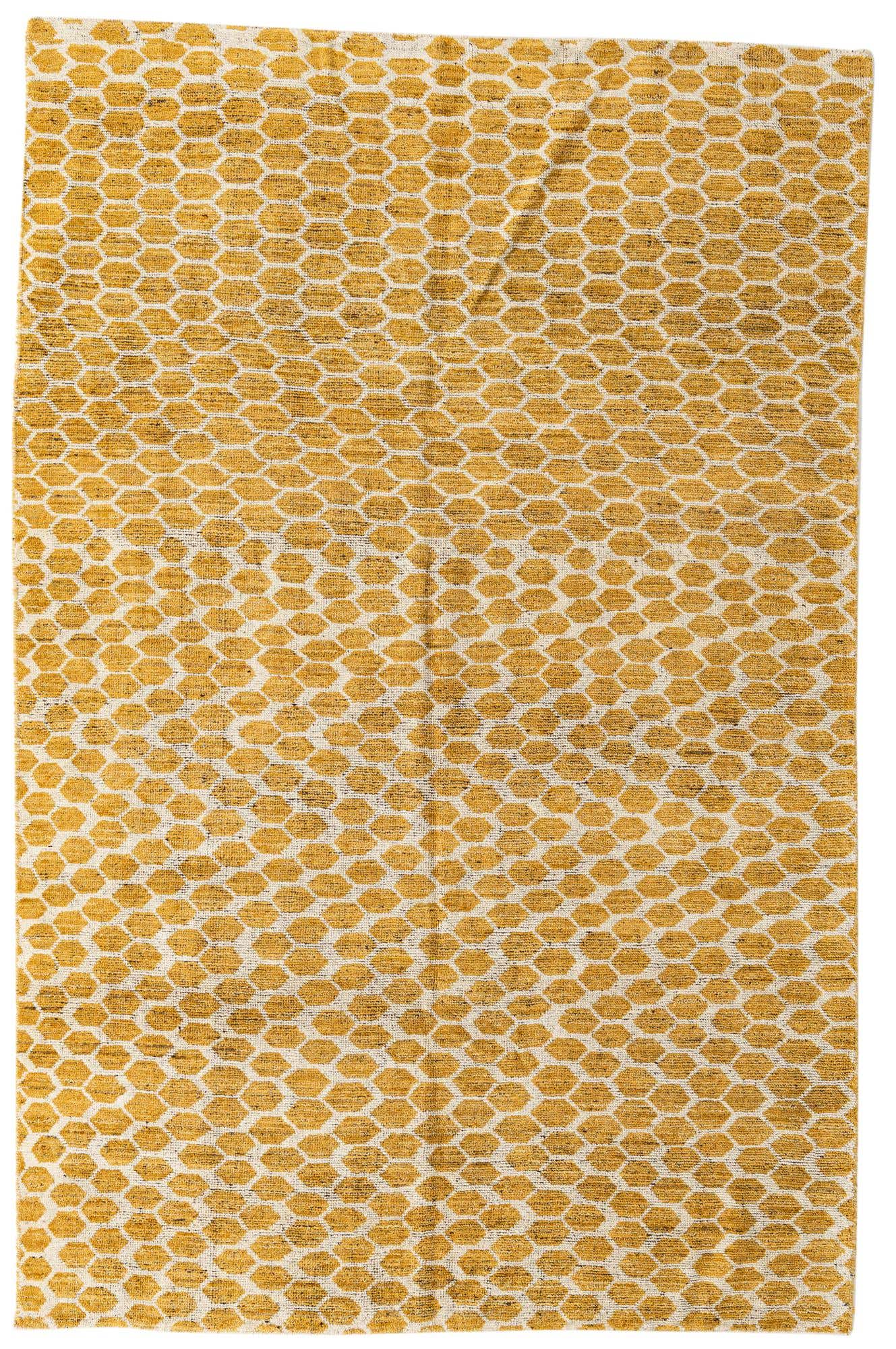 6' x 9' 1 Hand Knotted Moroccan Wool Rug
